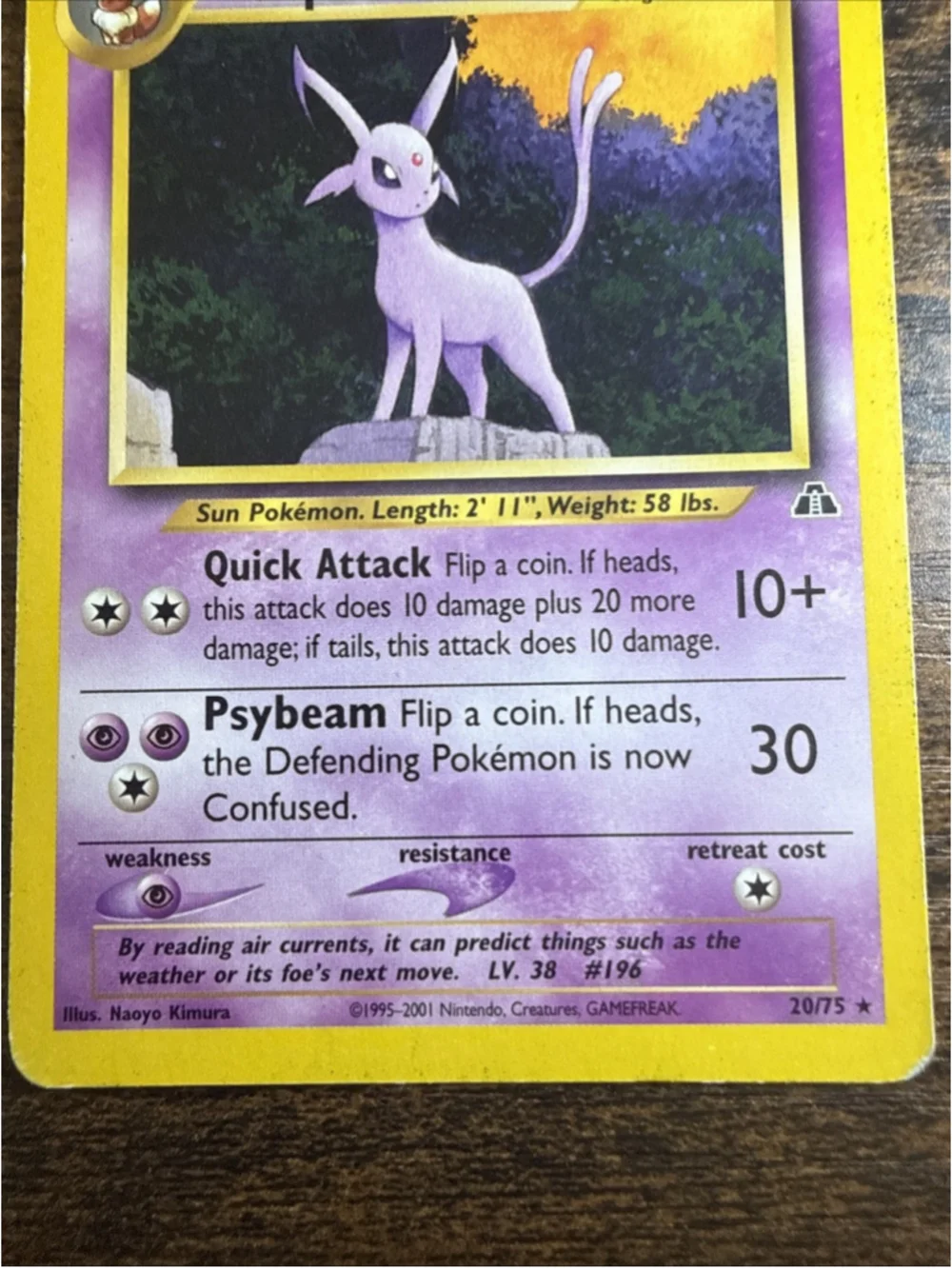 Espeon 20/75 Neo Discovery Regular